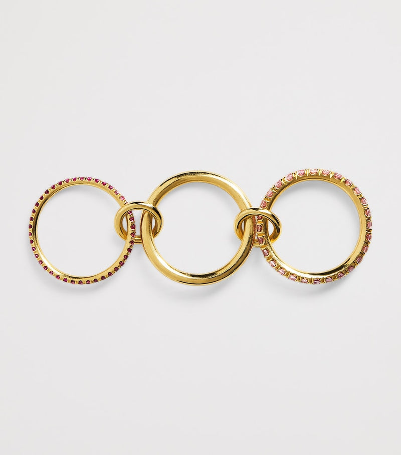 Spinelli Kilcollin Norah ring yellow gold pink sapphire - British product