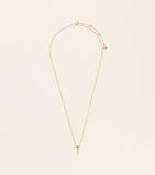 Astrid & Miyu yellow gold topaz heart necklace, UK version