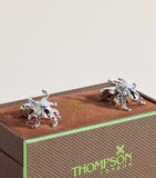 Tateossian octopus cufflinks palladium-plated Swarovski crystal (British brand)