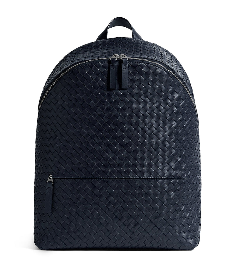 Bottega Veneta 1975 calfskin backpack Intrecciato weave - British product
