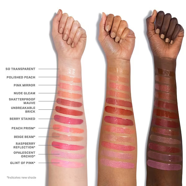 Morphe Dripglass Glazed Lip Gloss Shatterproof Mauve, imported from the UK