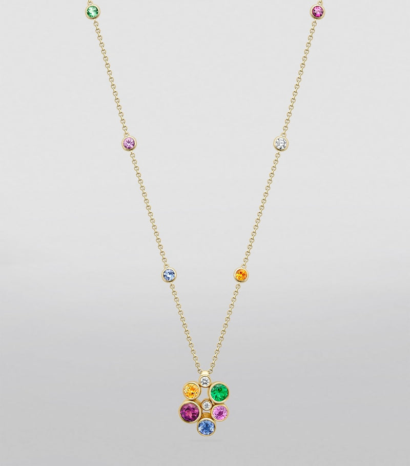 Boodles multicoloured gemstone Raindance necklace, UK version