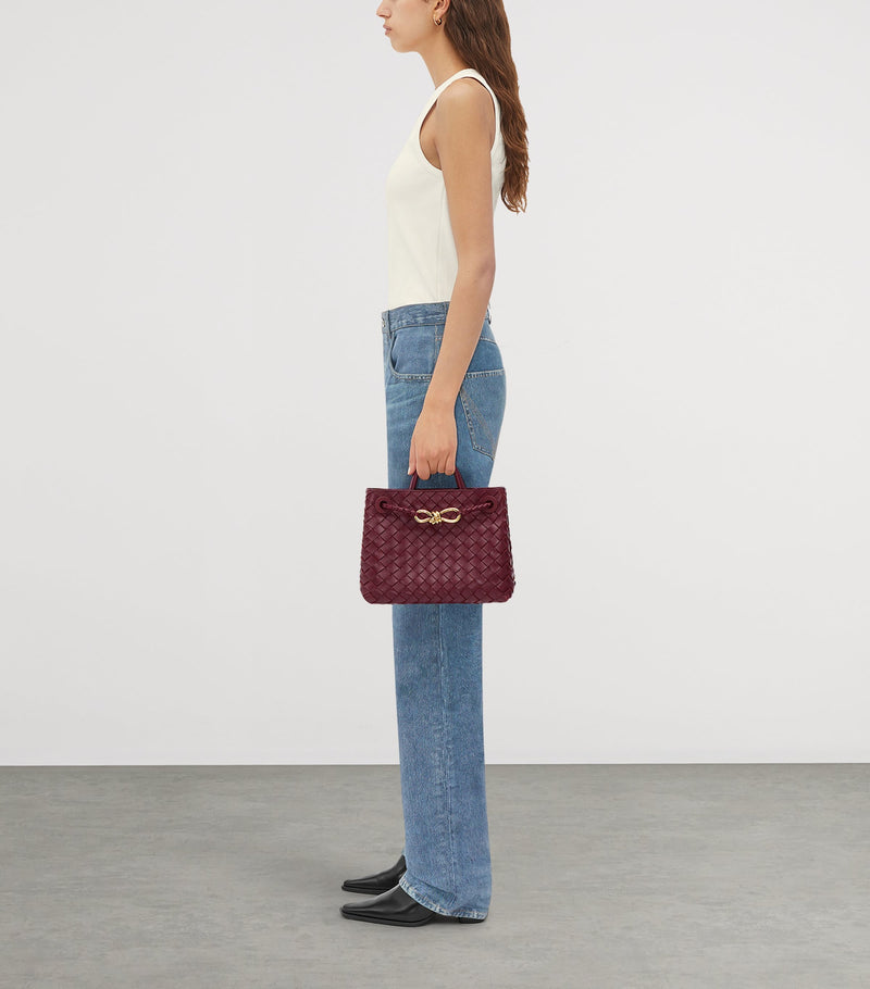 Bottega Veneta Andiamo small leather top-handle bag, UK version