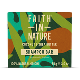 Holland & Barrett Faith In Nature Dry Hair Shampoo Bar Coconut & Shea Butter 85g- Buy online at McGrocer