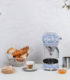 Smeg Dolce & Gabbana Blu Mediterraneo espresso machine, UK version