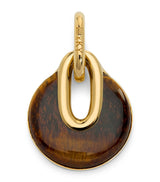 Harrods Monica Vinader x Kate Young Gold and Vermeil Tiger's Eye Pendant- Buy online at McGrocer