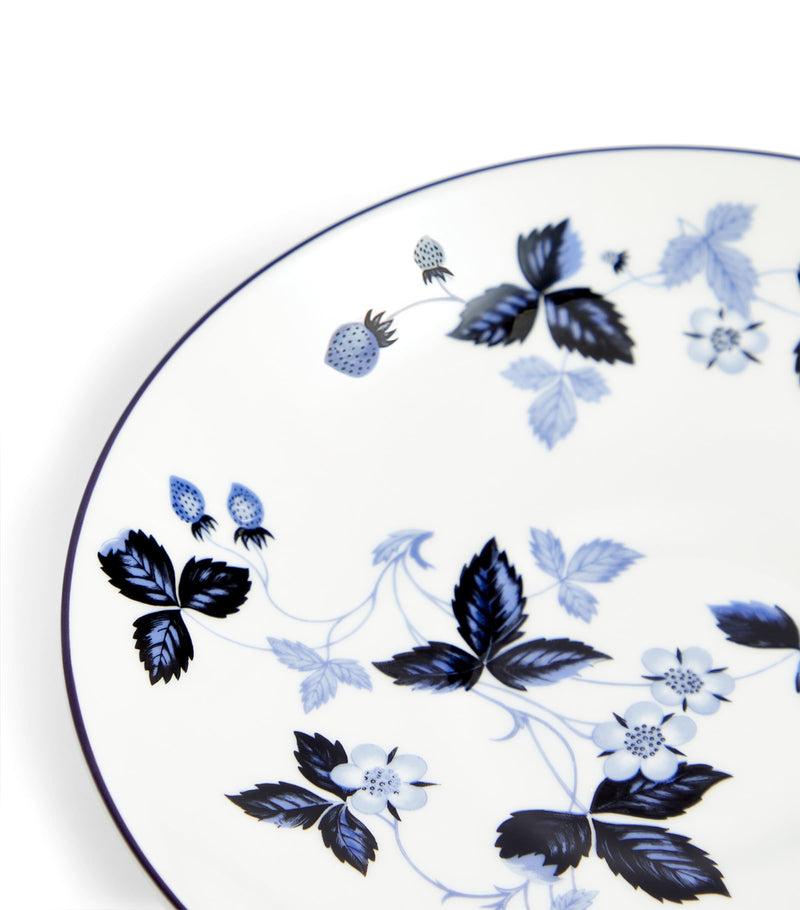 Wedgwood Wild Strawberry Inky Blue teacup and saucer (British brand)