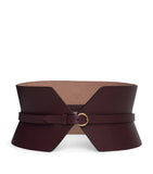 Alaïa leather bustier belt 12cm (British brand)