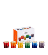 Harrods Le Creuset Stoneware Rainbow Espresso Mugs Set of 6- Buy online at McGrocer