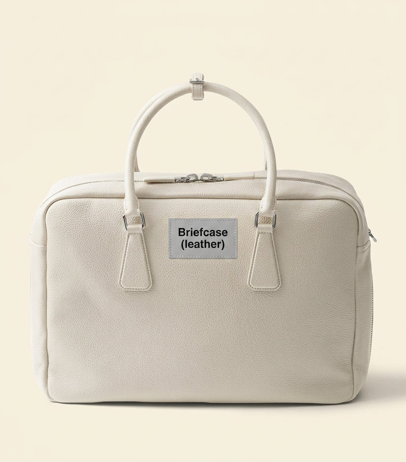 Prada leather briefcase with zip fastening, UK version