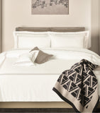 Amalia king duvet cover set in Egyptian cotton sateen with pillowcases - British product
