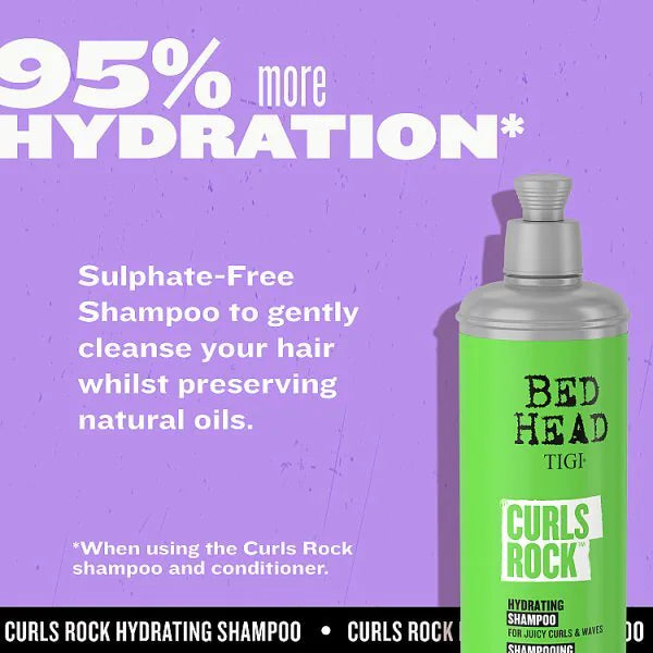 Bed Head Curls Rock Shampoo 400ml - British product