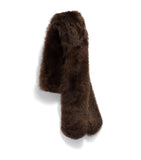 Miu Miu shearling stole Italian luxury wrap (British brand)