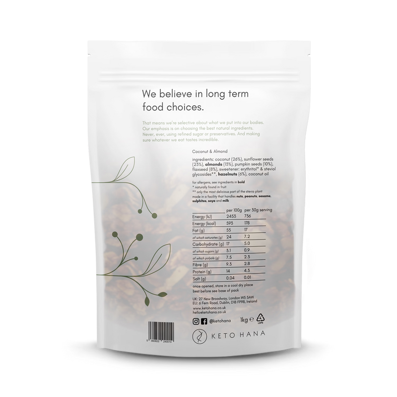 Keto Hana Coconut Almond Granola 1kg