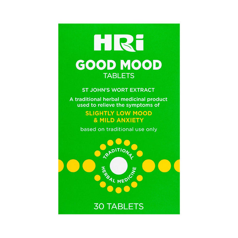 HRI Good Mood St John's Wort 30 Tablets, UK version