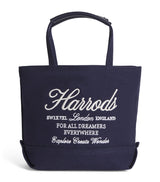 Harrods Harrods Small Embroidered Logo Tote Bag- Buy online at McGrocer