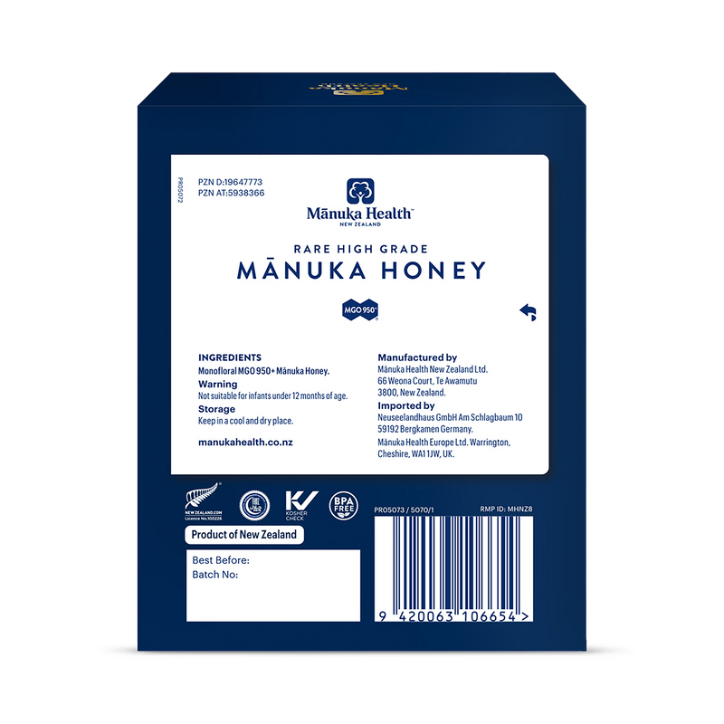 Manuka Health MGO 950+ honey 250g - British product