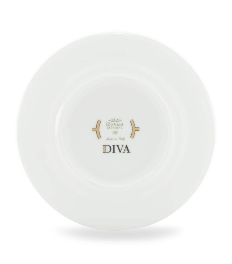 Ginori 1735 porcelain Colonna Diva coffee saucer 12.5cm, UK version