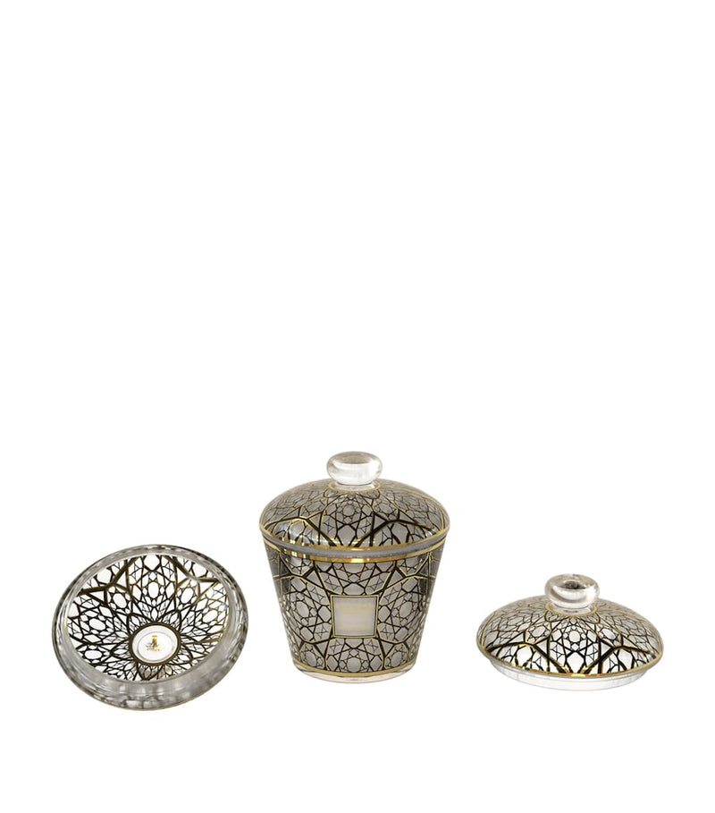 Baobab Collection glass dome and Arabian Nights candle gift box - British product