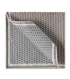Brunello Cucinelli tile-pattern silk pocket square 35x35cm (British brand)