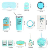 Livingandhome relaxation bath set 12 pieces in blue gift box, UK version