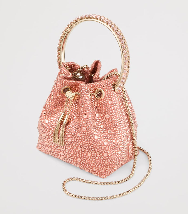 Jimmy Choo Bon Bon embellished top-handle bag, imported from the UK