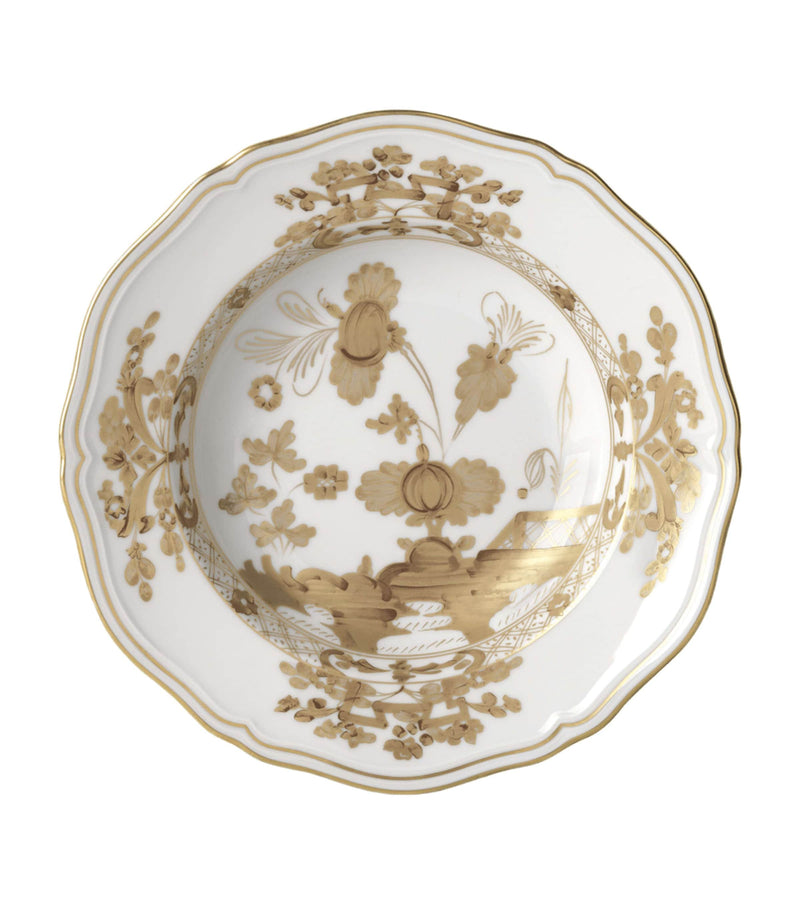 Ginori 1735 Oriente Italiano Aurum soup plate 24cm, UK version