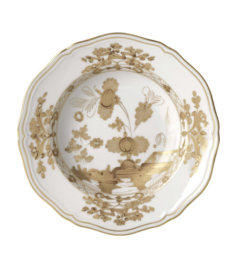 Ginori 1735 Oriente Italiano Aurum soup plate 24cm, UK version