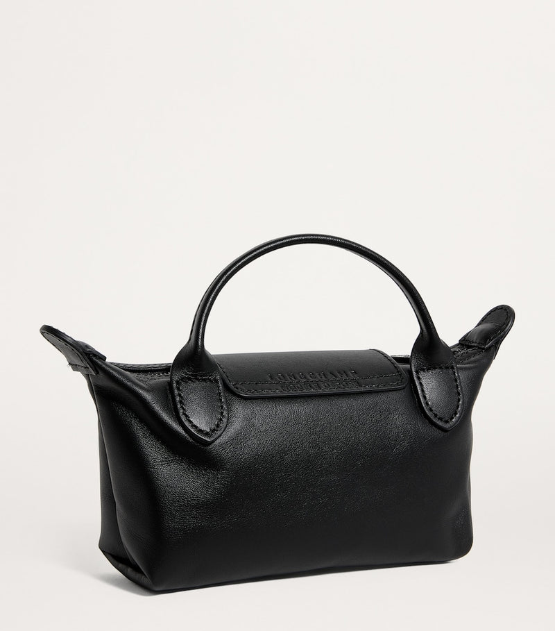 Longchamp Le Pliage Xtra leather pouch extra-small, imported from the UK