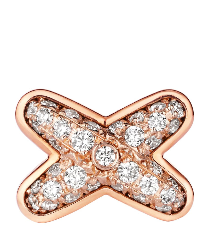 Chaumet 18kt rose gold diamond single earring, UK version
