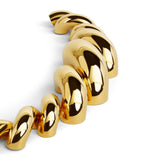 Alaïa Torsion bracelet in twisted brass - British product