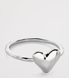 Monica Vinader sterling silver heart ring - British product