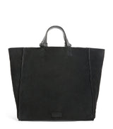 Harrods Giorgio Armani Suede Leather-Trim Tote Bag- Buy online at McGrocer