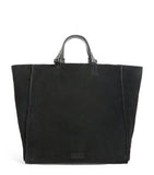 Giorgio Armani suede leather-trim tote bag, imported from the UK