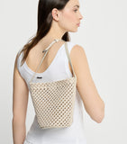 Brunello Cucinelli cotton woven bucket bag, imported from the UK
