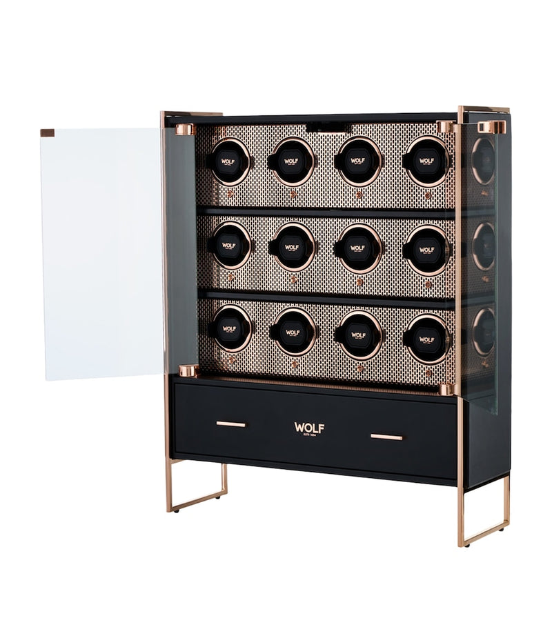 WOLF Axis watch winder cabinet 12-Piece, UK version