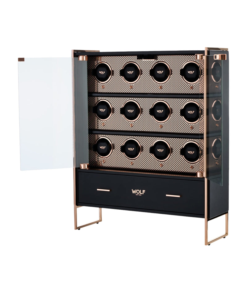 WOLF Axis watch winder cabinet 12-Piece, UK version