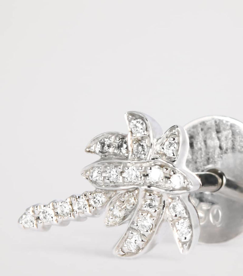 Anita Ko white gold diamond palm tree stud earring - British product