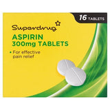 Superdrug Aspirin 16 Tablets 300mg GOODS Superdrug