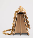 Valentino Garavani Small Silk Embellished Vain shoulder bag, imported from the UK