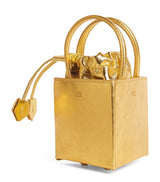 Harrods Talel Paris Metallic Leather Triangle Top-Handle Bag H10cm x W12cm x D12cm- Buy online at McGrocer