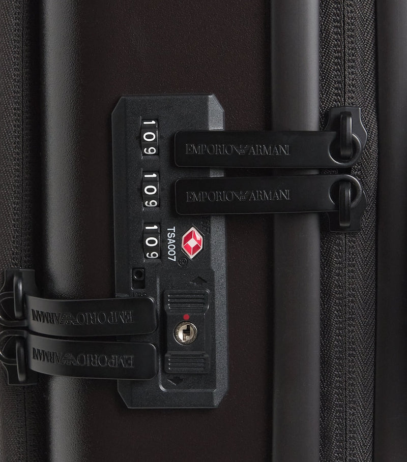 Emporio Armani Logo carry-on suitcase 55cm (British brand)