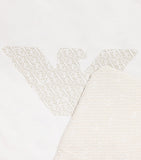 Emporio Armani Kids reversible cotton logo baby blanket 75x65cm (British brand)