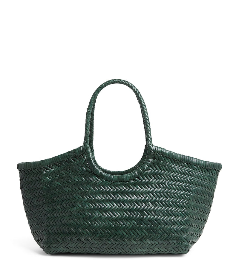 Dragon Diffusion large leather woven Nantucket tote bag (British brand)