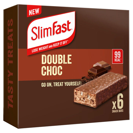 SlimFast Snack Bars Double Chocolate Flavour bar x6 25g GOODS Sainsburys   