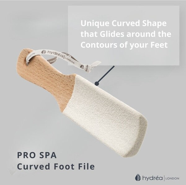 Hydrea London curved foot file with ceramic microcrystals (British brand)
