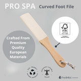 Hydrea London curved foot file with ceramic microcrystals (British brand)