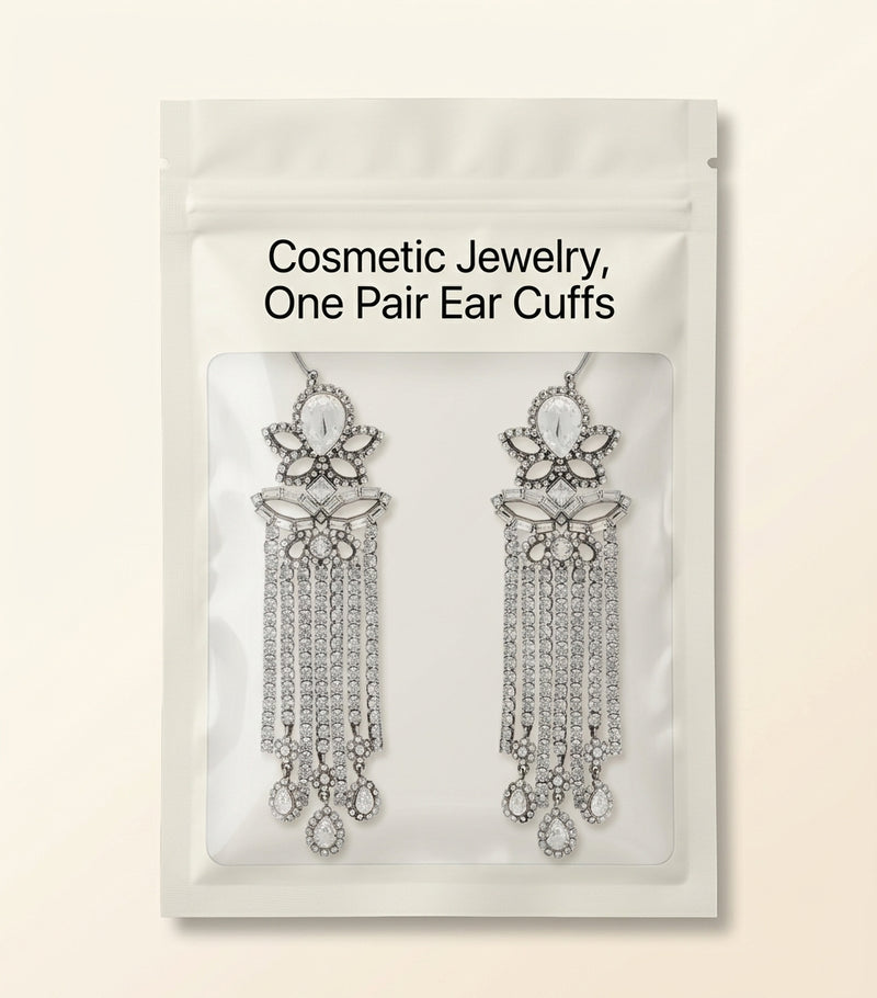McQueen chandelier earrings crystals brass - imported from the UK