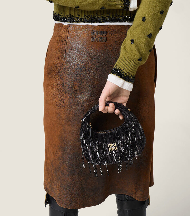 Miu Miu Wander bag with sequins and beaded tassels (British brand)