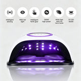 Livingandhome UV LED nail lamp 72 lights, imported from the UK